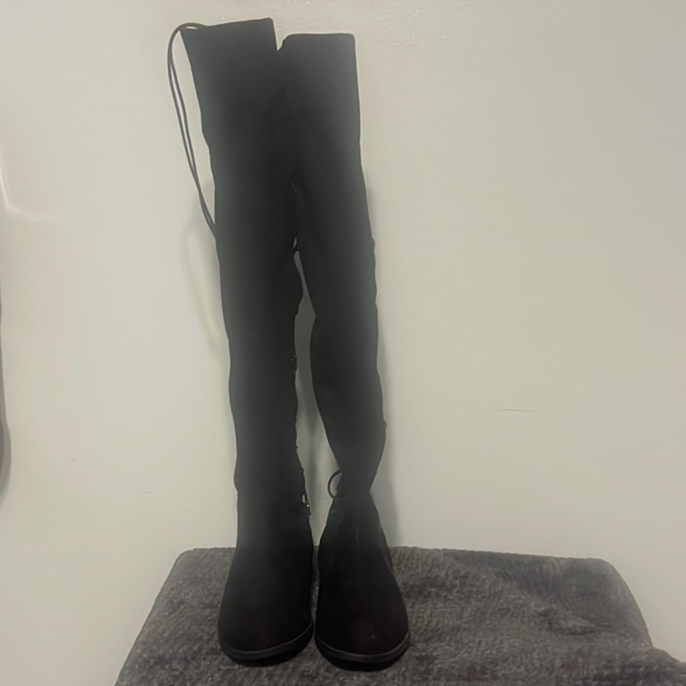 Wild Diva Black Over-the-Knee Boots